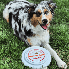 Load image into Gallery viewer, Will Fetch for Chicken Chips Dog Frisbee | Fun Toy for Dogs and Humans