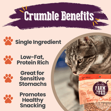 Load image into Gallery viewer, Turkey Crumbles for Cats | Grain-Free Cat Treats