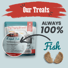 Load image into Gallery viewer, Fish Chips Snack Pack Bundles | Dog Treats for Training &amp; Travel