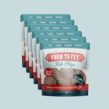 Load image into Gallery viewer, Fish Chips Snack Pack Bundles | Dog Treats for Training &amp; Travel