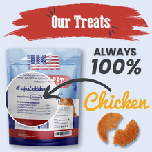 Load image into Gallery viewer, Americana Chicken Chips for Dogs | Celebrate with USA-made Dog Treats