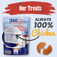 Load image into Gallery viewer, Americana Chicken Chips for Dogs | Celebrate with USA-made Dog Treats
