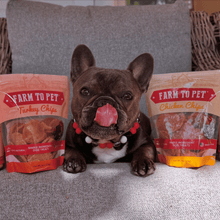 Load image into Gallery viewer, Turkey &amp; Chicken Chip Dog Treat Duo | Single-Ingredient Poultry Treats for Dogs