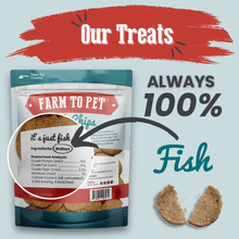 Load image into Gallery viewer, Fish Chips for Dogs | Wild-Caught Fish Dog Treats