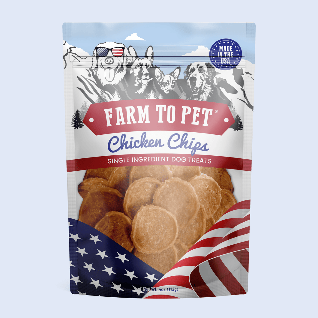 Americana Chicken Chips for Dogs | Celebrate with USA-made Dog Treats
