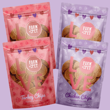 Load image into Gallery viewer, Puppy Love Dog Treat Duo | Poultry Chip Variety Pack