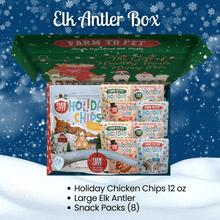 Load image into Gallery viewer, Elk The Halls Antler Chew &amp; Dog Treat Box