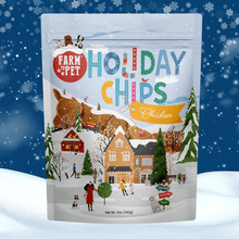 Load image into Gallery viewer, Holiday Chips Dog Treats - Chicken &amp; Turkey 12oz