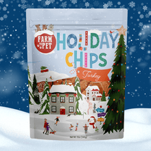 Load image into Gallery viewer, Holiday Chips Dog Treats - Chicken &amp; Turkey 12oz