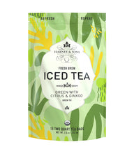 Load image into Gallery viewer, Organic Green with Citrus &amp; Ginkgo Fresh Brew Iced Tea