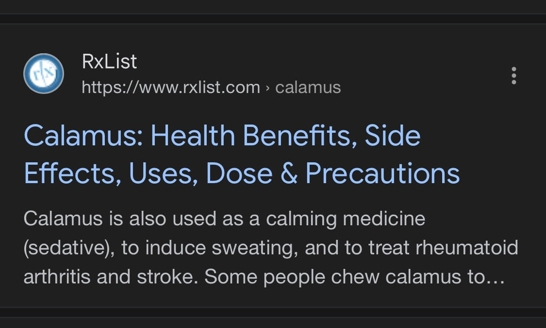 Calamus root