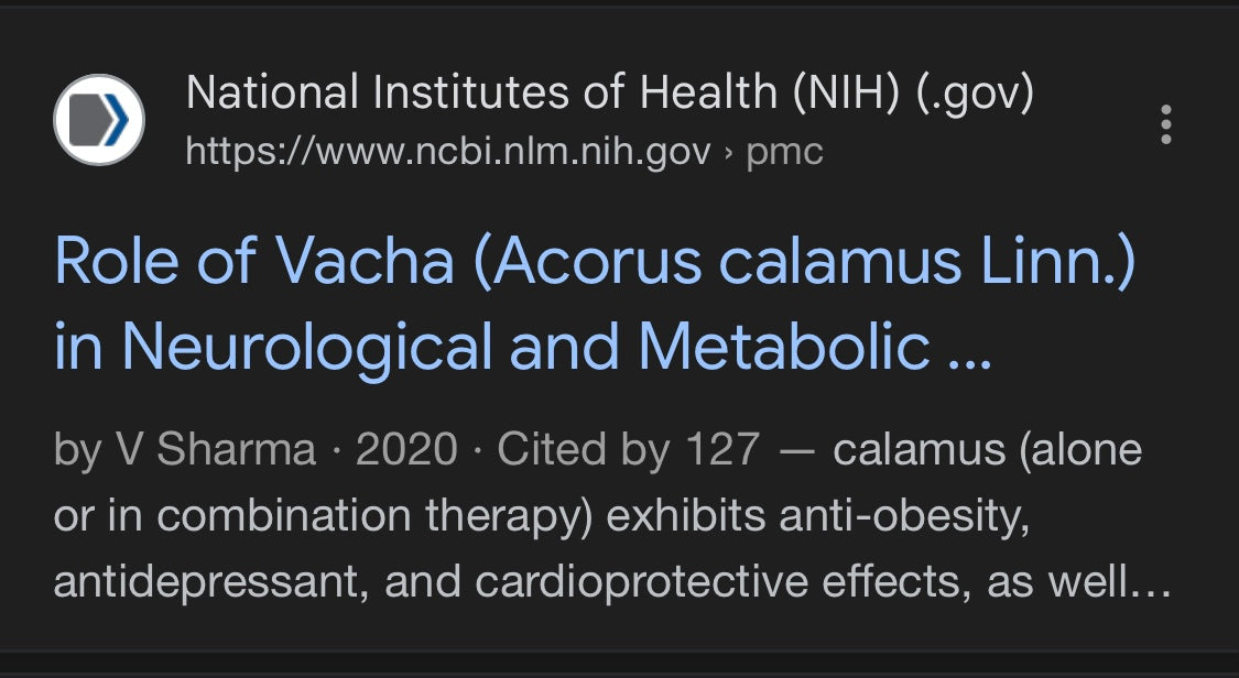 Calamus root