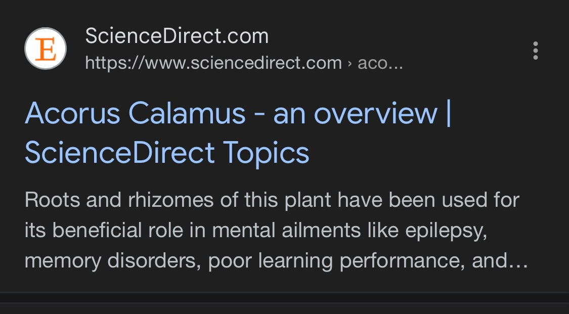 Calamus root