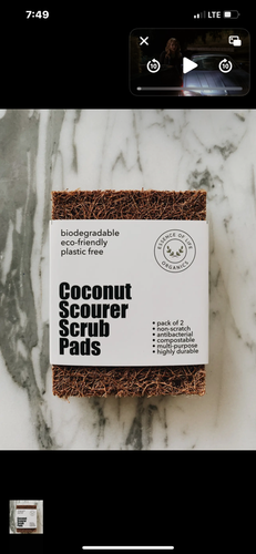 Coconut scrub/scouring pads
