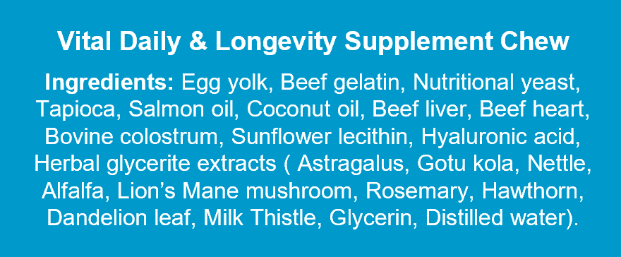 Vital Daily & Longevity Supplement Chews for Dogs