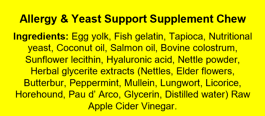 Allergy + Yeast Chew for Dogs