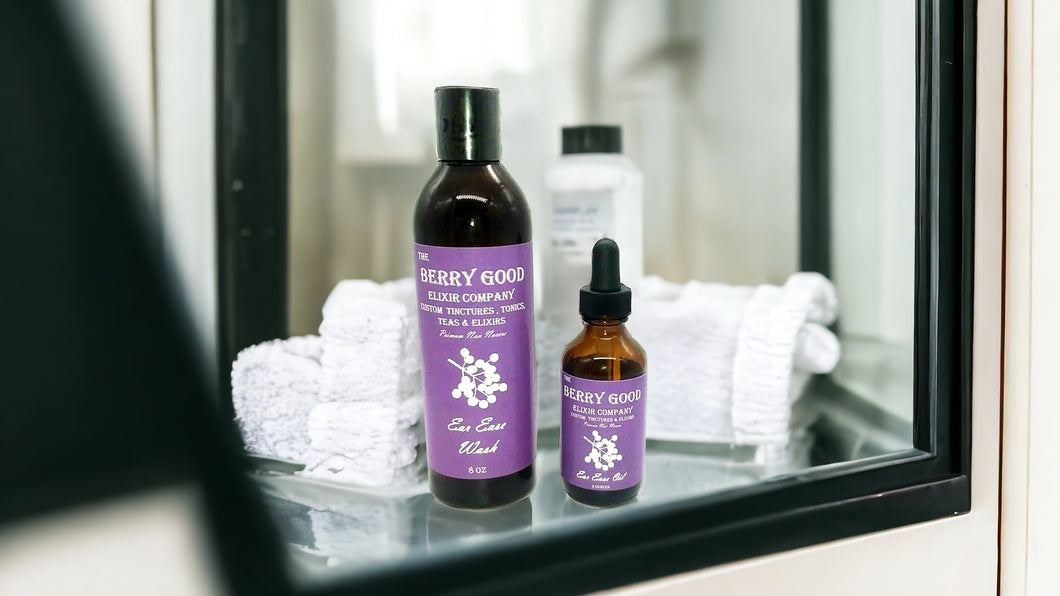 Ear Ease Oil & Ear Ease Wash Combo (safe for pets and humans)