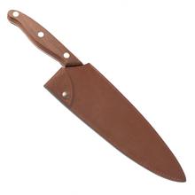 Load image into Gallery viewer, Chef knife carbon steel XC75 8.7 inches blade with leather sheath