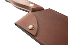 Load image into Gallery viewer, Chef knife carbon steel XC75 8.7 inches blade with leather sheath