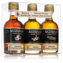 Load image into Gallery viewer, 3 pack Infused Vermont Maple Syrup Sampler Set