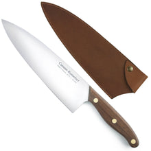 Load image into Gallery viewer, Chef knife carbon steel XC75 8.7 inches blade with leather sheath