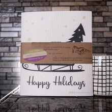 Load image into Gallery viewer, Christmas Sleigh Set of 3 (One of each design) Paper Towel Replacements | Swededishcloths