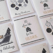 Load image into Gallery viewer, Christmas Sleigh Set of 3 (One of each design) Paper Towel Replacements | Swededishcloths