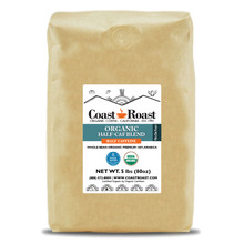 Load image into Gallery viewer, Organic Swiss Water Half-Caf Blend Whole Bean Coffee