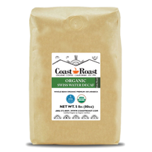 Load image into Gallery viewer, Organic Swiss Water Decaf Whole Bean Coffee