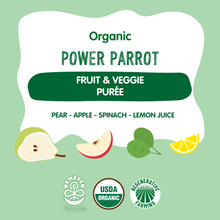 Load image into Gallery viewer, Holle Baby Food Pouches - Organic Fruit &amp; Veggie Puree - Power Parrot
