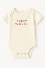 Load image into Gallery viewer, Happy Camper Clay Organic Cotton Baby Bodysuit Short Sleeve