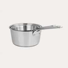 Load image into Gallery viewer, Set of 3 saucepans with glass lids