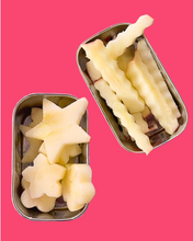 Load image into Gallery viewer, Stainless Steel Snack Rectangle Container Set (Two) for Veggies, Fruit, Chips, Dips and more