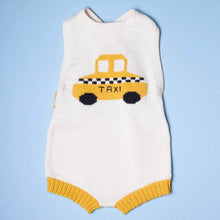 Load image into Gallery viewer, Organic Baby Romper, Sleeveless Knit - Taxi by Estella