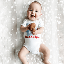 Load image into Gallery viewer, Organic Baby Onesie-Brooklyn Buddies by Estella