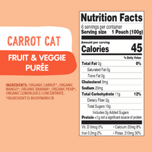 Load image into Gallery viewer, Holle Baby Food Pouches - Organic Fruit &amp; Veggie Puree - Carrot Cat