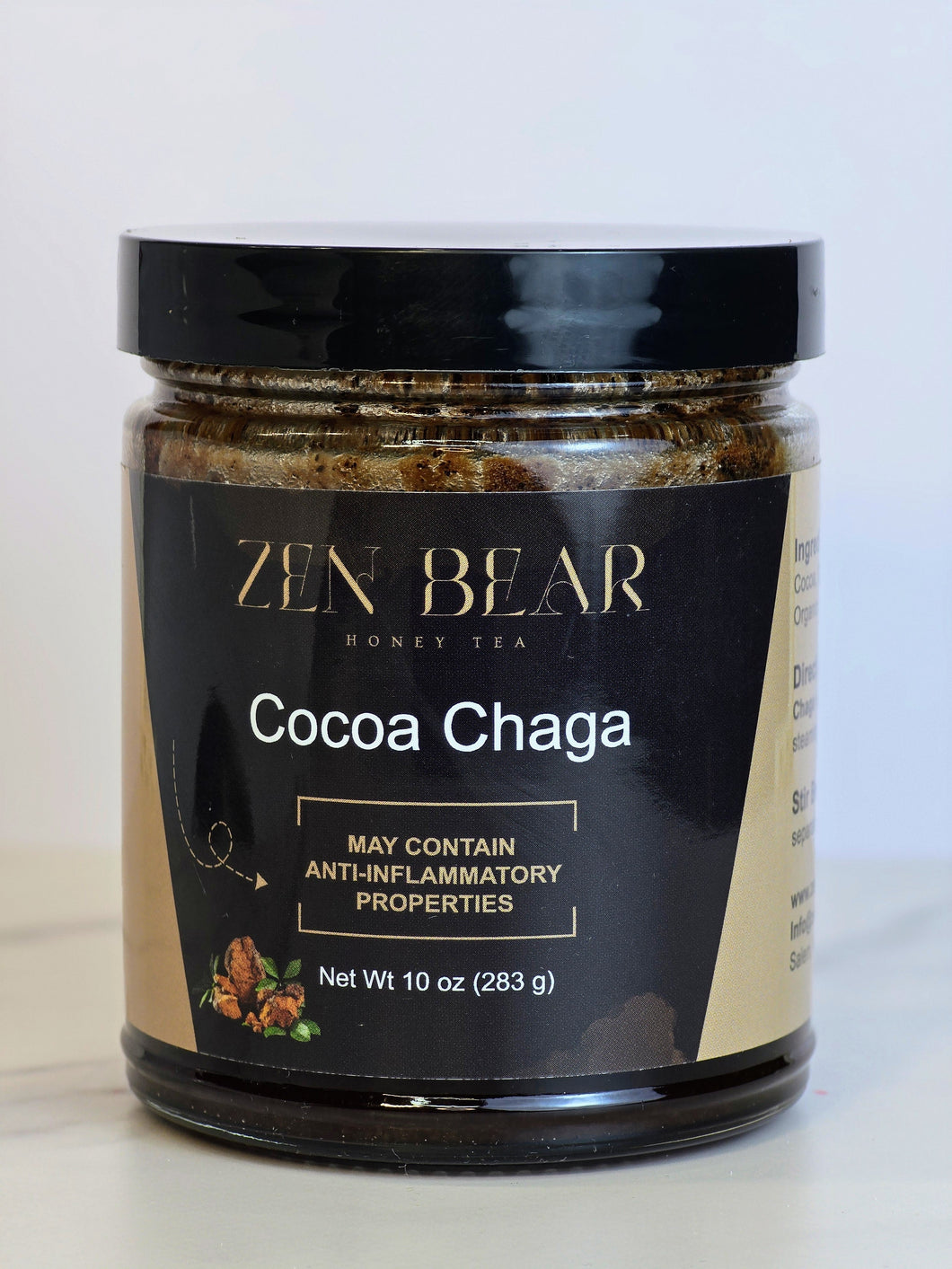 Cocoa Chaga – Honey Cocoa with Chaga Mushroom for Immune & Energy Support (10 oz)