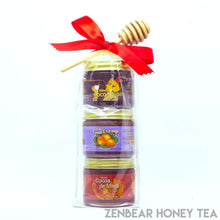 Load image into Gallery viewer, 3-Flavor Honey Tea Mini Assortment – Organic Wellness Gift Set (3 x 3 oz)
