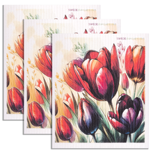 Load image into Gallery viewer, Eco-Friendly Swedish Dishcloths - Colorful Tulips Set of 3 (Paper Towel Replacements)