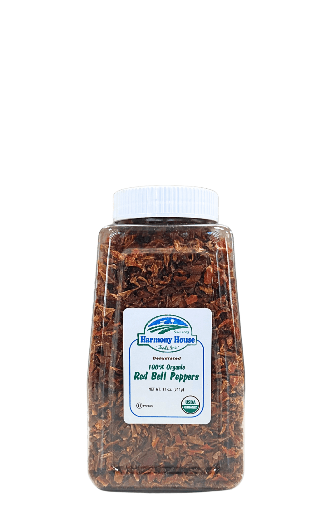 Bell Pepper, Red, Dried, Organic