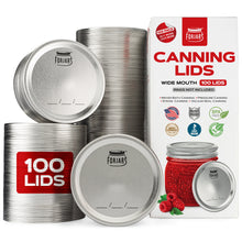 Load image into Gallery viewer, 100 Wide Mouth Canning Lids