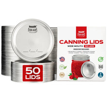 Load image into Gallery viewer, 50 Wide Mouth Canning Lids