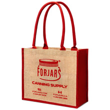 Load image into Gallery viewer, Reusable Burlap Tote Bags – Available in Two Sizes: Small &amp; Medium