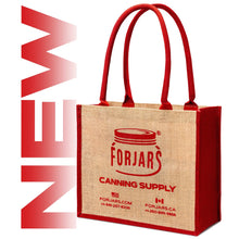 Load image into Gallery viewer, Reusable Burlap Tote Bags – Available in Two Sizes: Small &amp; Medium