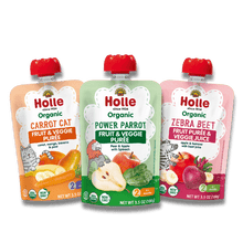 Load image into Gallery viewer, Fruit &amp; Veggie Bundle: Carrot Cat, Power Parrot, Zebra Beet