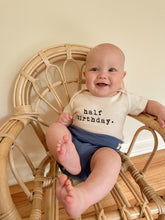 Load image into Gallery viewer, Half Birthday Organic Baby Bodysuit