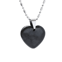 Load image into Gallery viewer, Heart EMF Defense Pendant - 100% Shungite Stone