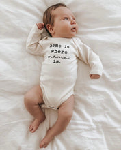 Load image into Gallery viewer, Home is Where Mama is Organic Bodysuit Long Sleeve