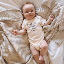 Load image into Gallery viewer, Home is Where Mama is Organic Baby Bodysuit