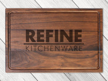 Load image into Gallery viewer, Custom Logo Cutting Board, Company Logo Cutting Board, Logo Engraved Cutting Board Made in the USA